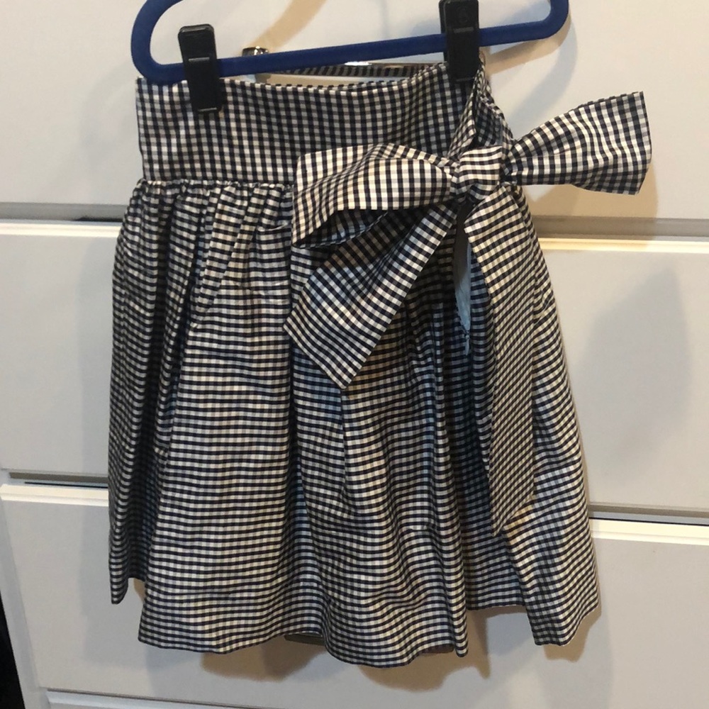 Taffeta skirt with bow